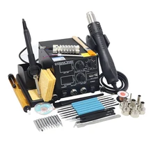 GORDAK 868D Интеллектуальный 3 в 1 антистатический горячий воздух двойной цифровой горячий воздушный пистолет паяльная станция USB зарядка мобильного телефона