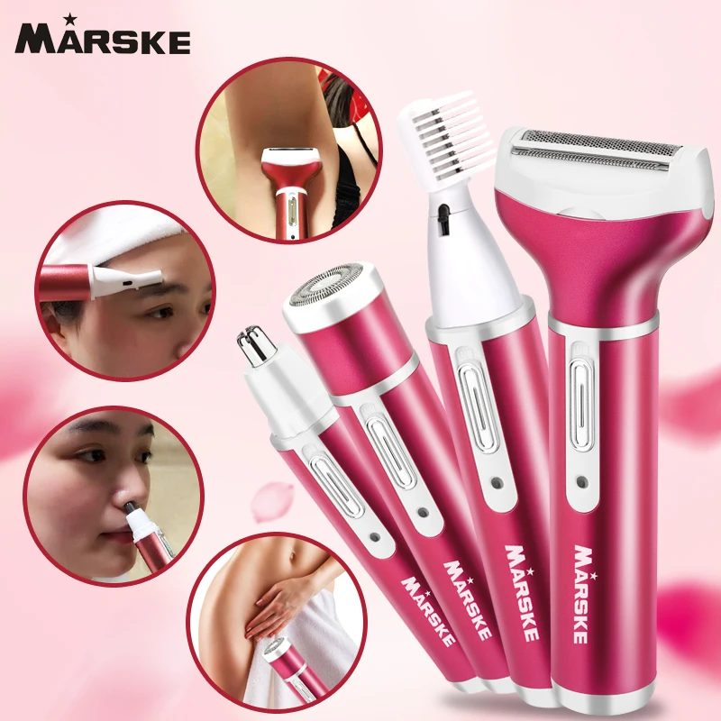 

Waterproof Electric Lady Women Body Shaver Mini Female Epilator Hair Removal Razor Nose Eyebrow beard Trimmer Facial Depilation