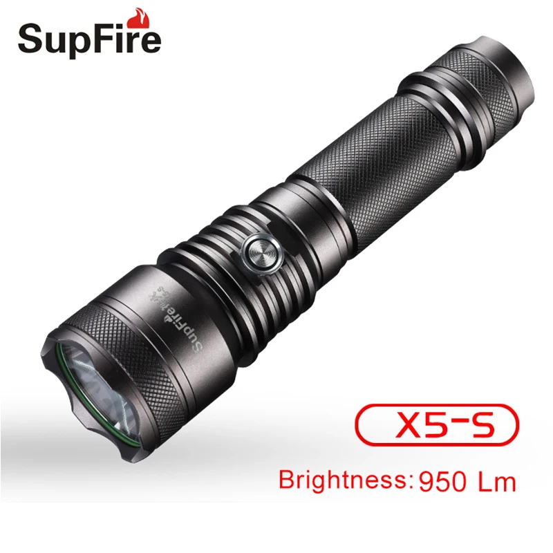 Супер мощный светодиодный флэш светильник Linterna фонарь X5 S Lanterna Flash SST40 2000lm 26650