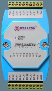 

FREE SHIPPING Multifunctional data acquisition control module 6AI/4DI/4DO RS485 MODBUS