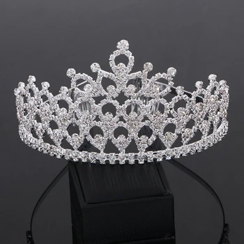 

Bridal Crystal Flower Tiara and Crown Wedding Tiara Hair Jewelry The beauty queens Crown Wedding Hair Ornament Accessories
