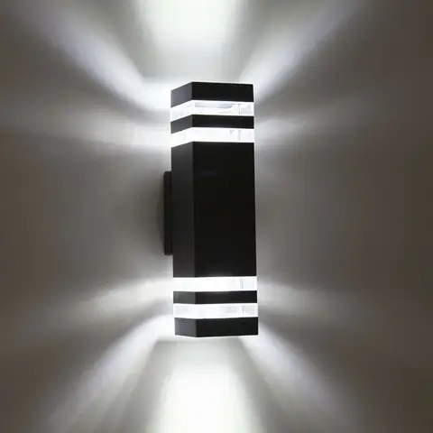 Lâmpadas de Parede Luzes do Corredor Ac90-260v com 2 Conduzidas Impermeáveis Exteriores Modernas Pces * 5 w Lâmpadas Led Ip65 Alumínio Pátio Jardim Varanda
