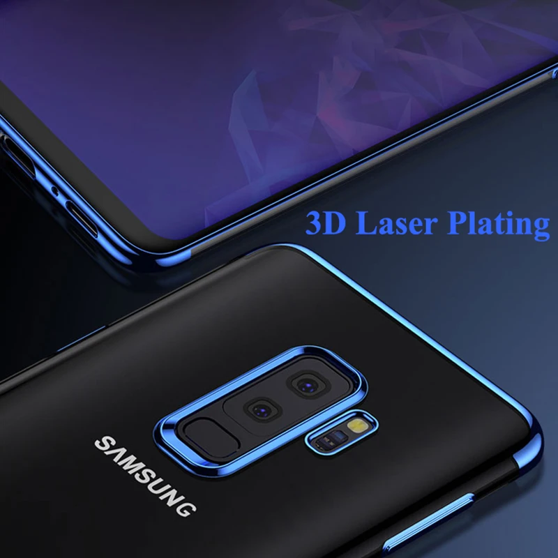 Чехол RZP для Samsung Galaxy S9 роскошный мягкий силиконовый прозрачный чехол с покрытием