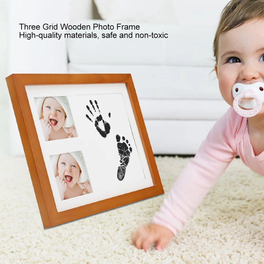 Impressão da Mão Fundição de Argila Almofada de Tinta Bebê Inkpad Handprint Pegada Não-tóxico Recém-nascidos Marca d' Água Brinquedos Infantis Lembranças 11 Cheap Molde p pés e mãos