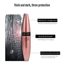 Новинка, 4D Тушь из шелкового волокна, стойкая, анти-Акварельная, макияж ресниц, Rimel, 3D тушь для ресниц, черная, концентрированная, ресницы, косметика TSLM2