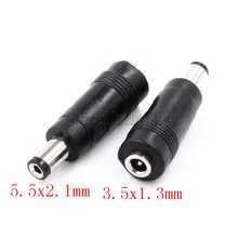 Złącze adaptera zasilania prądem stałym końcówka do konwersji DC Jack wtyk męski 5.5*2.1mm do żeńskiego 3.5*1.35mm