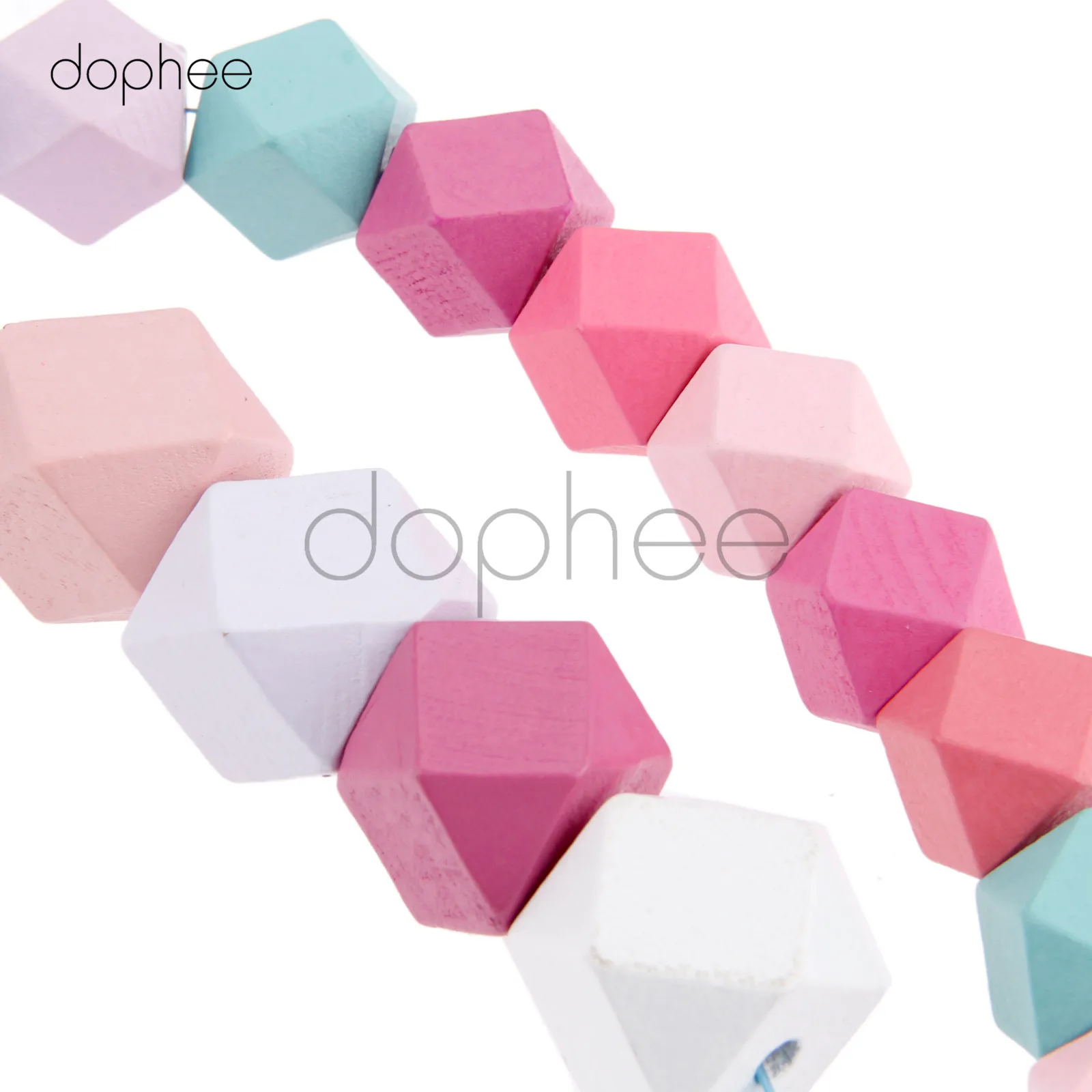 Dophee 50 шт 15 мм смешанные цвета Корона деревянные бусины незаконченная