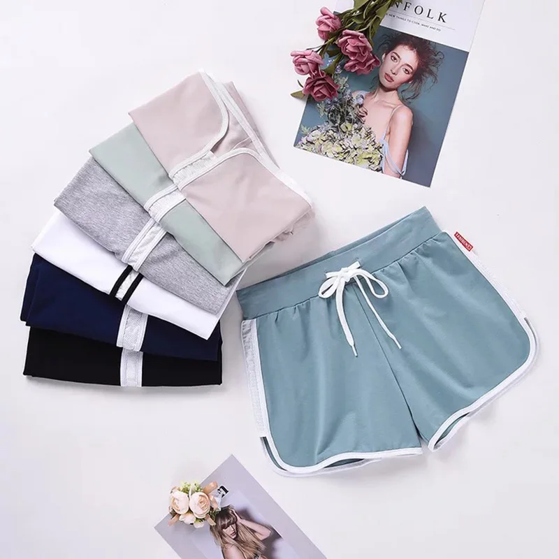 

New 2019 Korean Women Shorts Summer Slim slack Beach Casual White Egde Shorts Hot