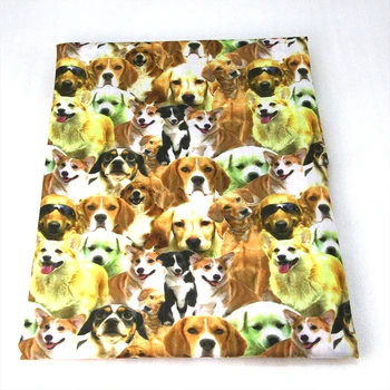 

50*147CM patchwork printed cotton fabric for Tissue Kids Bedding textile for Sewing Tilda Doll, DIY handmade materials,44595