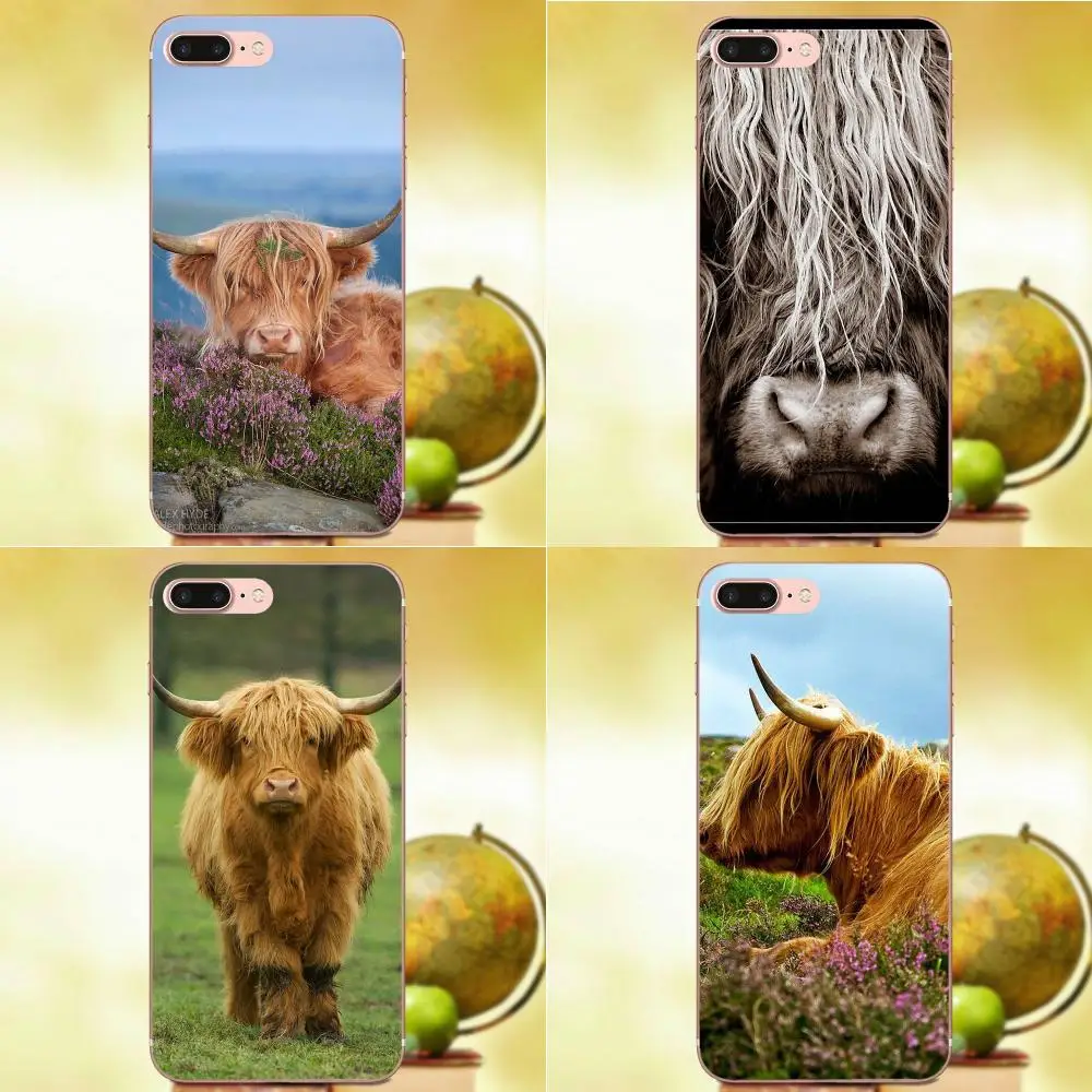 Мягкий чехол для телефона Xiaomi Mi3 Mi4 Mi4C Mi4i Mi5 Mi 5S 5X 6 6X 8 SE A1 Max Mix 2 Note 3 4 Highland Cow |