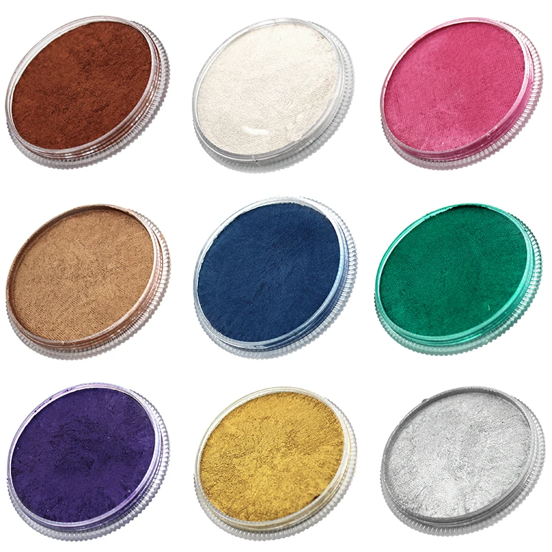 

OPHIR 30g Body Paint Ink Pearl Colour Makeup Kids Drawing Face Painting Pigment Water-Based for Halloween Creative DIY_RT010