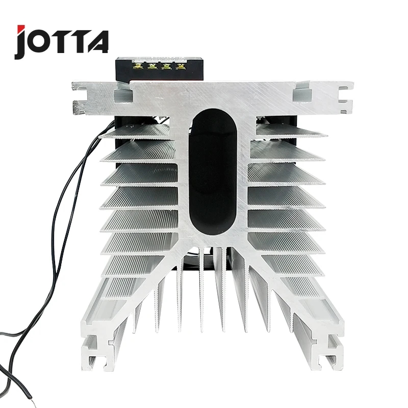 Трехфазное твердотельное реле SSR алюминиевый радиатор рассеивания тепла y-образной формы 150*125*135 мм алюминиевый радиатор+ вентилятор