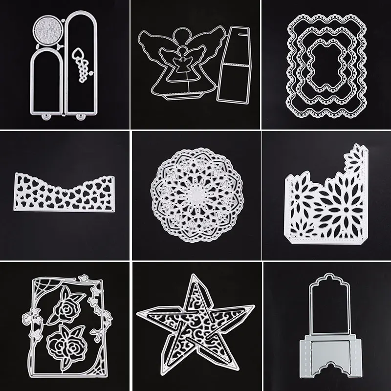 

Frame Metal Cutting Dies Christmas New Arrival 2019 Stencils for DIY Scrapbooking Embossing Craft Stamps Die Cuts Card Making