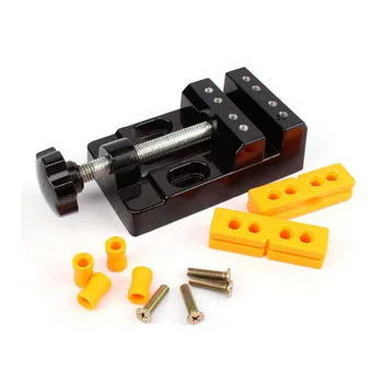 

DIY Mini Jaw Bench Clamp Drill Press Vice Opening Parallel Table Flat Vise DIY Sculpture Craft Hand Tool CNC Wood working