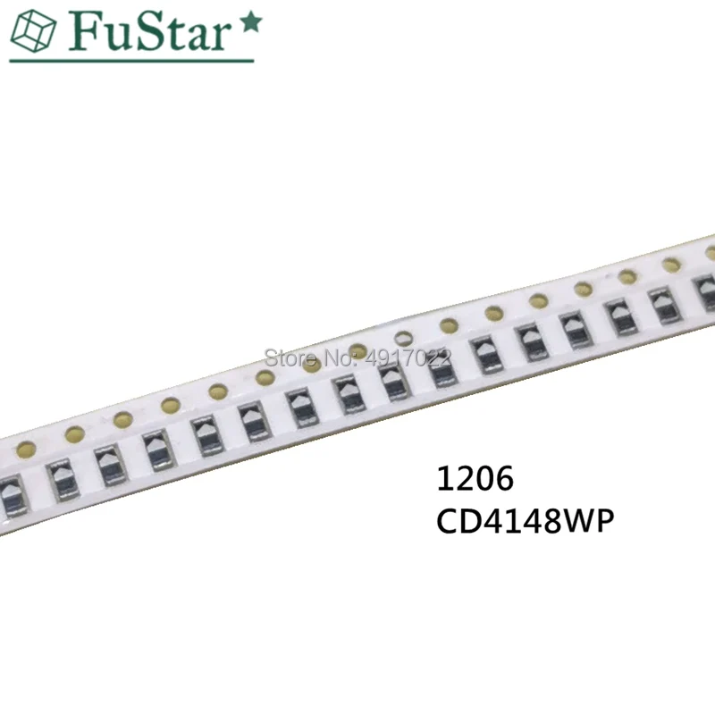 100 шт. 1206 4148 cd4148wp smd переключательный Диод Тип резистора 1N4148 CD4148WP переключатель es