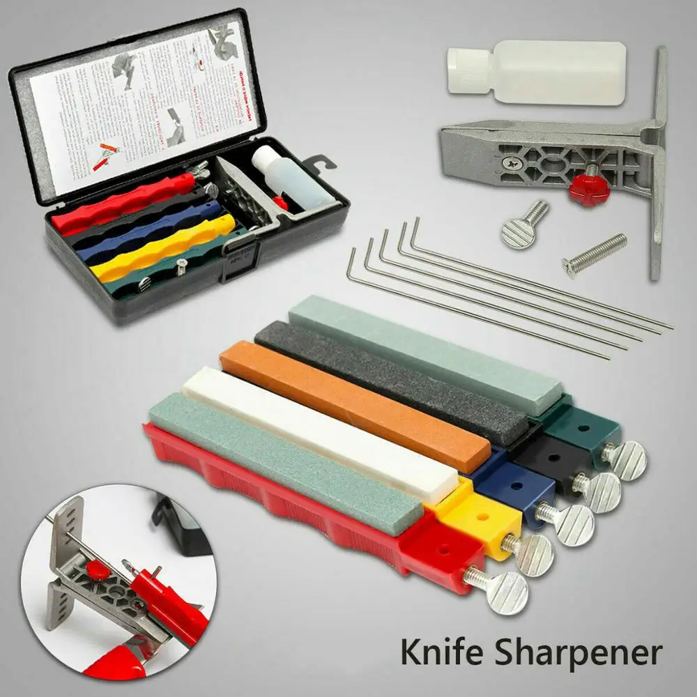 Knife Sharpener, Lansky Deluxe 5-stone Sharpening System Grindstone, 5  Stones Extra Coarse, Knife Sharpener Kit Kitchen Tools - Hand Tool Sets -  AliExpress