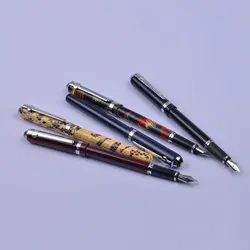 Duke 0,5 мм тонкая перьевая ручка серебряный зажим металлические ручки для письма студенческие офисные ручки