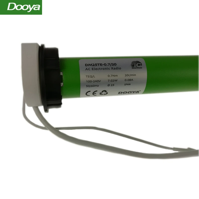 DM25TE DOOYA tubular motor for Dia. 38mm tube Built-in transformer and MHz 433 receiver for family smart system