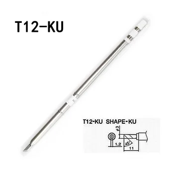

2pcs T12-KU Solder Iron Tips High Quality T12-KU Lead-Free Soldering Iron Tip For HAKKO Soldering Rework Station FX-951/FX-952