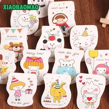 20 шт конверт+ открытка креативные маленькие поздравительные открытки Детские Мини рождественские поздравительные открытки Новогодняя открытка Подарочная открытка поздравление