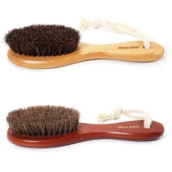 

100% Natural Horse Hair brush Hairdressing Hair Comb Beard Comb Swine Mane Airbag Wucalyptus Oil Wood E1