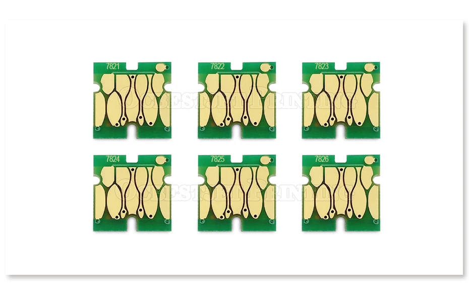6 цветов/Набор Новое обновление T7821-T7826 чернильный картридж чип для Epson SureLab D700 SL-D700 принтер T7821 картридж стабильные чипы