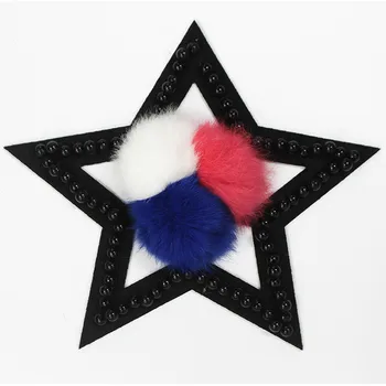 

Star patches for sew on Clothing badges fashion Plush beaded sticke on patch t-shirts applique Hat luggage bag accessories