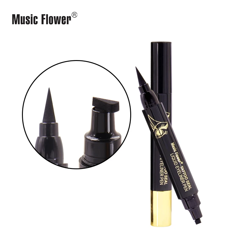 Music Flower Liqiud Eyeliner Pen Waterproof 24H Long-lasting Matte Eye Liner Black Quick-Dry Makeup Pen M5057 Music Flower Liqiud Eyeliner Pen Waterproof 24H Long-lasting Matte Eye Liner Black Quick-Dry Makeup Pen M5057
