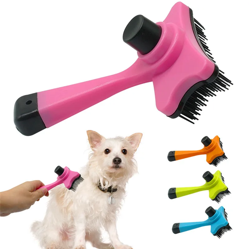 New Pet Dog Cat Hair Fur Shedding Trimmer Multifunction Grooming Rake