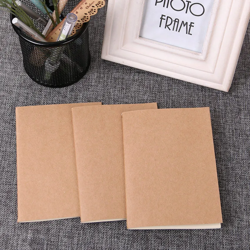 1PC Cowhide Paper Vintage Cover Travel Journal Notebook Blank Notepad Office School Stationery Supplies 1PC Cowhide Paper Vintage Cover Travel Journal Notebook Blank Notepad Office School Stationery Supplies