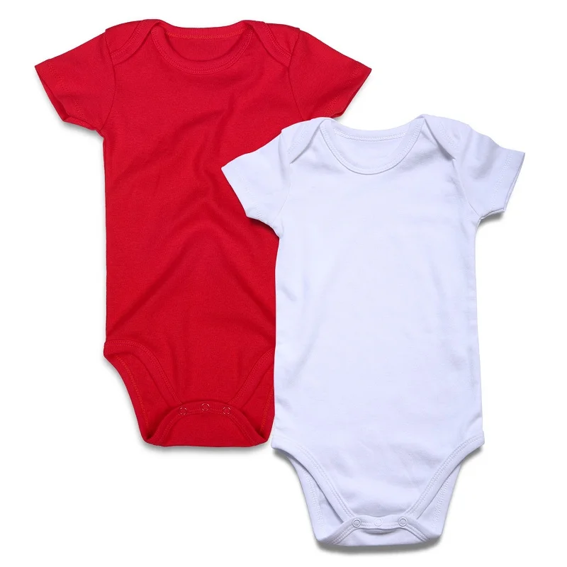 2PCSlot Baby Bodysuit 100% Cotton Newborn Baby Boy Girl Clothing Short Sleeve Black Jumpsuit Children Clothes Outfit Onesie-2