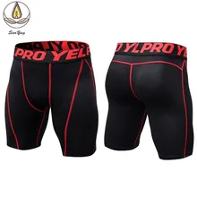 Быстросохнущая Мужская шорты для бега тренировочные шорты с принтом профессиональные леггинсы для упражнений Лоскутные мужские шорты для фитнеса