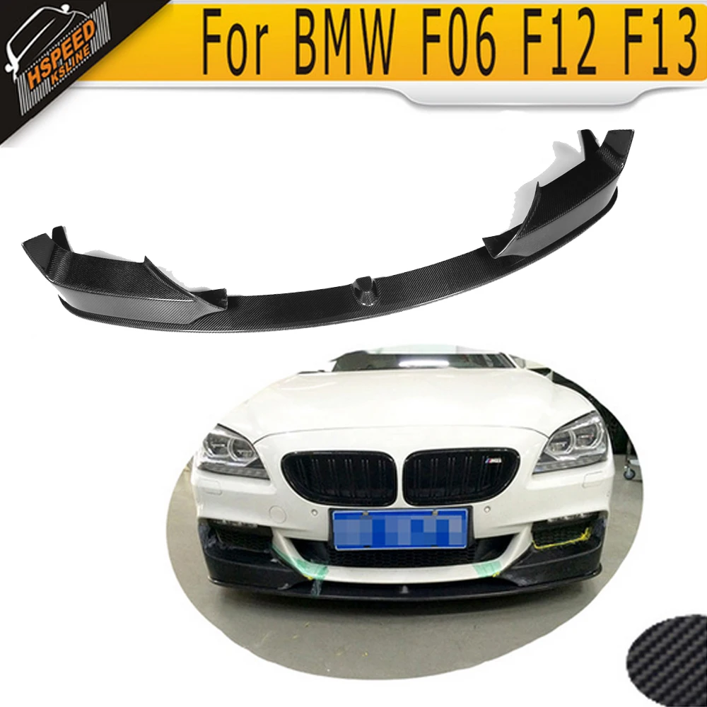 

6 Series carbon fiber car front lip bumper spoiler fit for BMW F06 F12 F13 M sport 2012-2017 640i 650i