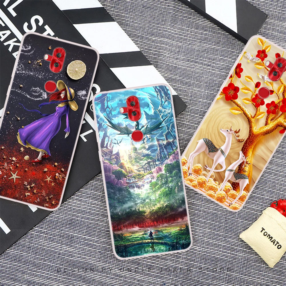Чехол для Asus Zenfone 5 Lite ZC600KL милый мягкий силиконовый чехол из ТПУ задней панели