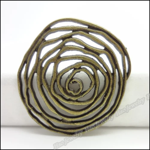 

22pcs Vintage Charms Flower Pendant Antique bronze Fit Bracelets Necklace DIY Metal Jewelry Making
