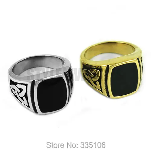 Commercio All'Ingrosso Claddagh Style Celtic Knot Ring Gioielli In Acciaio Inossidabile Argento Oro Modello Egiziano Motor Biker Men Ring Swr0354A