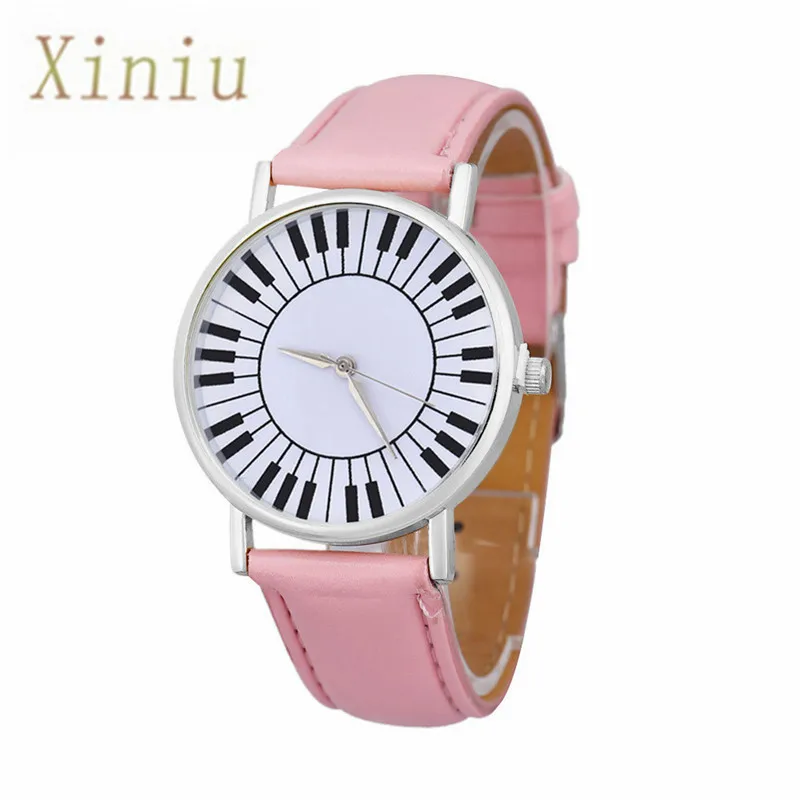 

Women Watches 2016 New Fashion Unisex Women Men Fresh Piano Keyboard Pattern Students Analog Quartz Wrist Watch Relojes Mujer