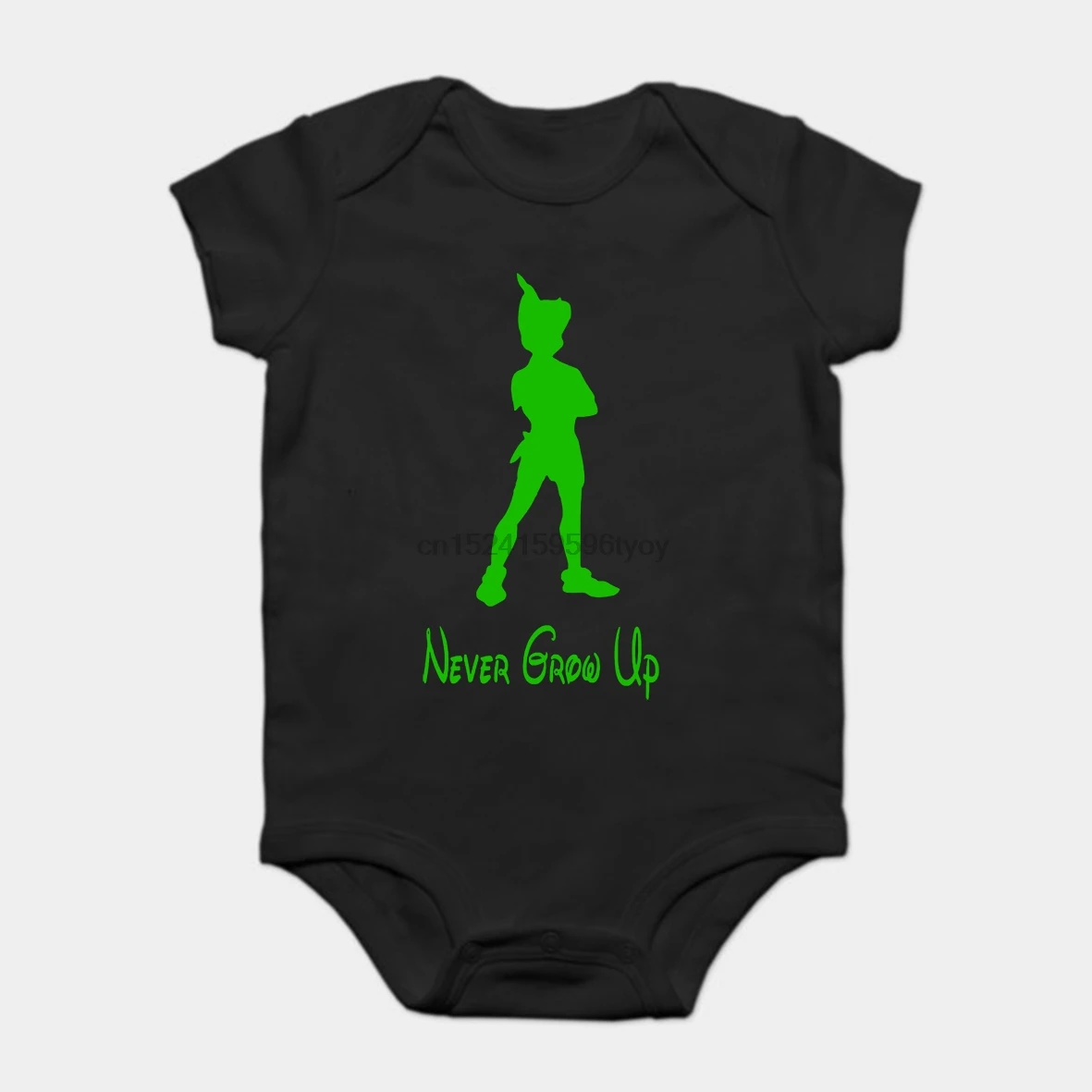 

Baby Onesie Baby Bodysuits kid t shirt 100% Cotton Custom Printed Peter Pan Never Grow Up .webp