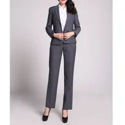 На заказ женские деловые костюмы женские офисные форменные женские брючные костюмы Формальные женские смокинг 2 шт. комплект блейзер