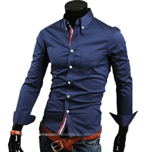 Дизайнер мужской рубашки Бизнес Повседневное рубашка узкого кроя с длинными рукавами Для мужчин платье рубашки бренда Camiseta Masculina размеры 3XL