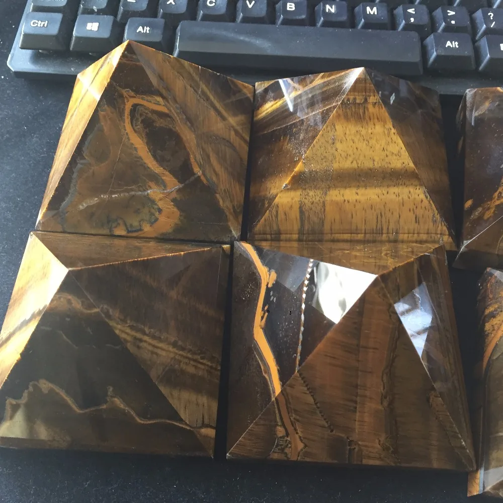 BY8 (80*80*70 мм) AAA + Rock Tiger Eye Stone исцеляющая Пирамида 2019 горячая Распродажа натуральные
