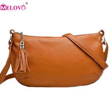 Новое поступление, модная женская сумка через плечо из воловьей кожи, сумка из натуральной кожи, женская сумка с кисточками, сумка-мессенджер C116