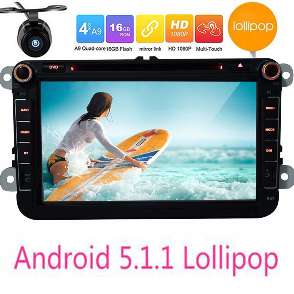 Car DVD GPS navigator Android5.1.1 For VW Volkswagen GOLF POLO JETTA TOURAN EOS PASSAT Caddy Leon Car radio GPS navigator camera Car DVD GPS navigator Android5.1.1 For VW Volkswagen GOLF POLO JETTA TOURAN EOS PASSAT Caddy Leon Car radio GPS navigator camera