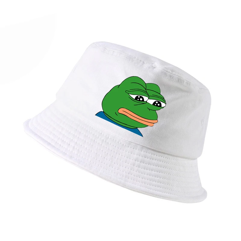 Мужские и женские грустная лягушка Кепки Лето папа Панама harajuku поп Pepe жизнь