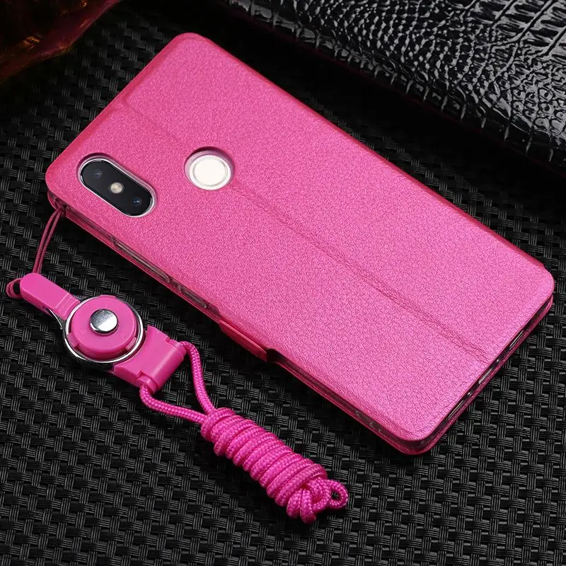 PDGB Flip Leather Case For Xiaomi Mi 8 Lite Youth Redmi 7A Global Redmi Note 7 Pro Classic Double VieW Window Book Soft Cover xiaomi leather case card