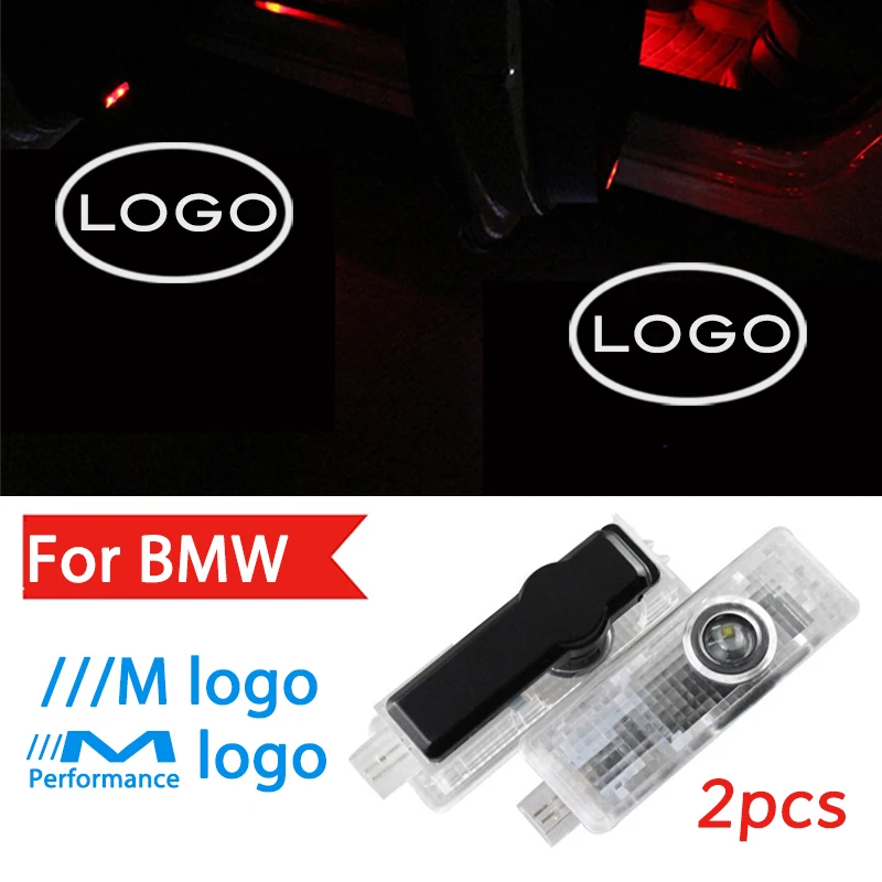 

2X For BMW 4-SERIES F32 F33 F36 F82 F83 M4 M Performance Led Logo Light Car Door Logo Laser Projector Light emblem Accessories