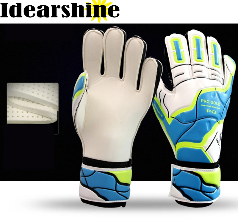 Goalkeeper Super soft Latex Gloves patchwork Football Finger Guard Goalie Soccer Gloves