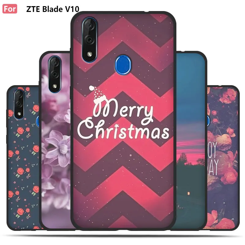 Cartoon Case For ZTE Blade V10 Mobile Phone Shell TPU Material Painted Beautiful Color Painting Case.50 Colors! |