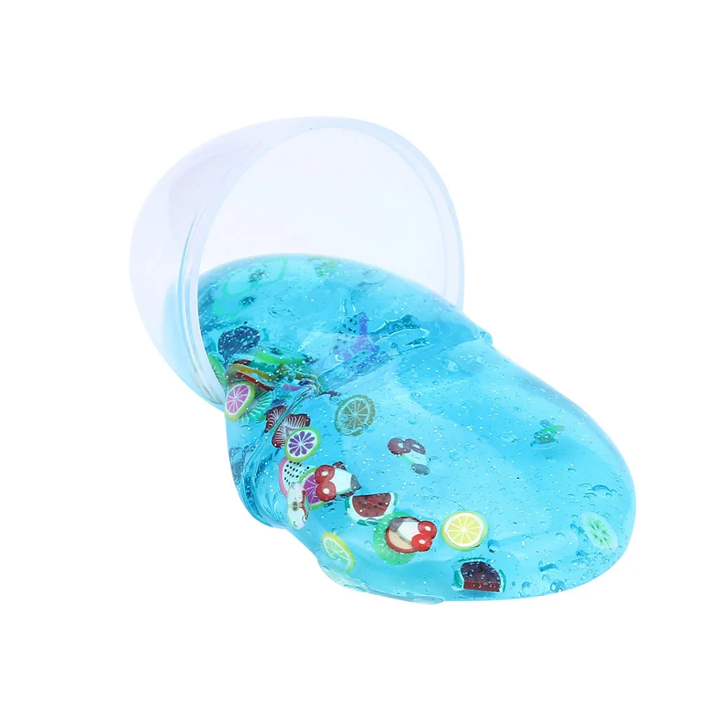 

Egg Box Colorful Soft Slime Crystal Fruit Plasticine Playdough Scented Slime For Kids Stress Relief Toy Hand Gum Sludge Toys