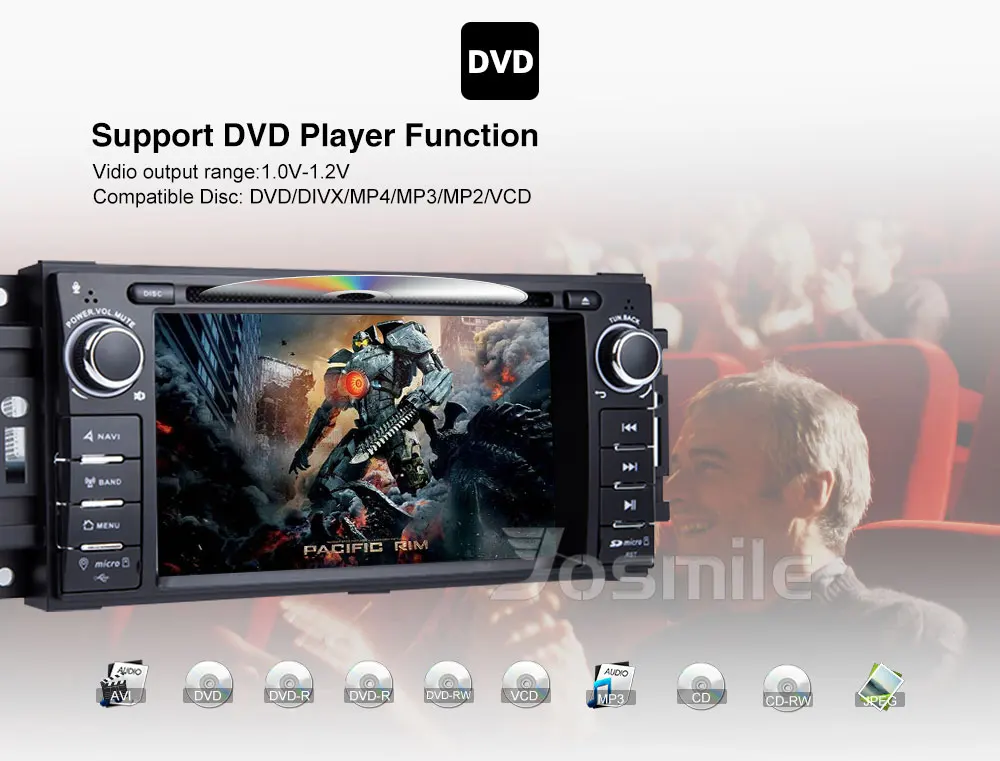Sale 2 Din Car DVD Multimedia Player For Jeep Grand Cherokee Chrysler 300C Dodge Ram Compass Patriot Sebring GPS Navigation AutoRadio 10